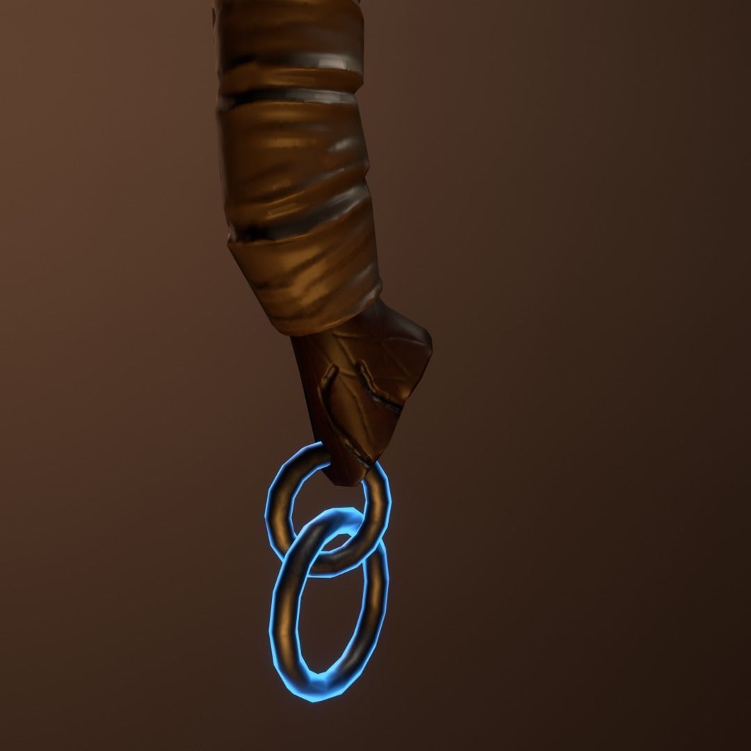 Game ready Axe Free low-poly 3D model_1