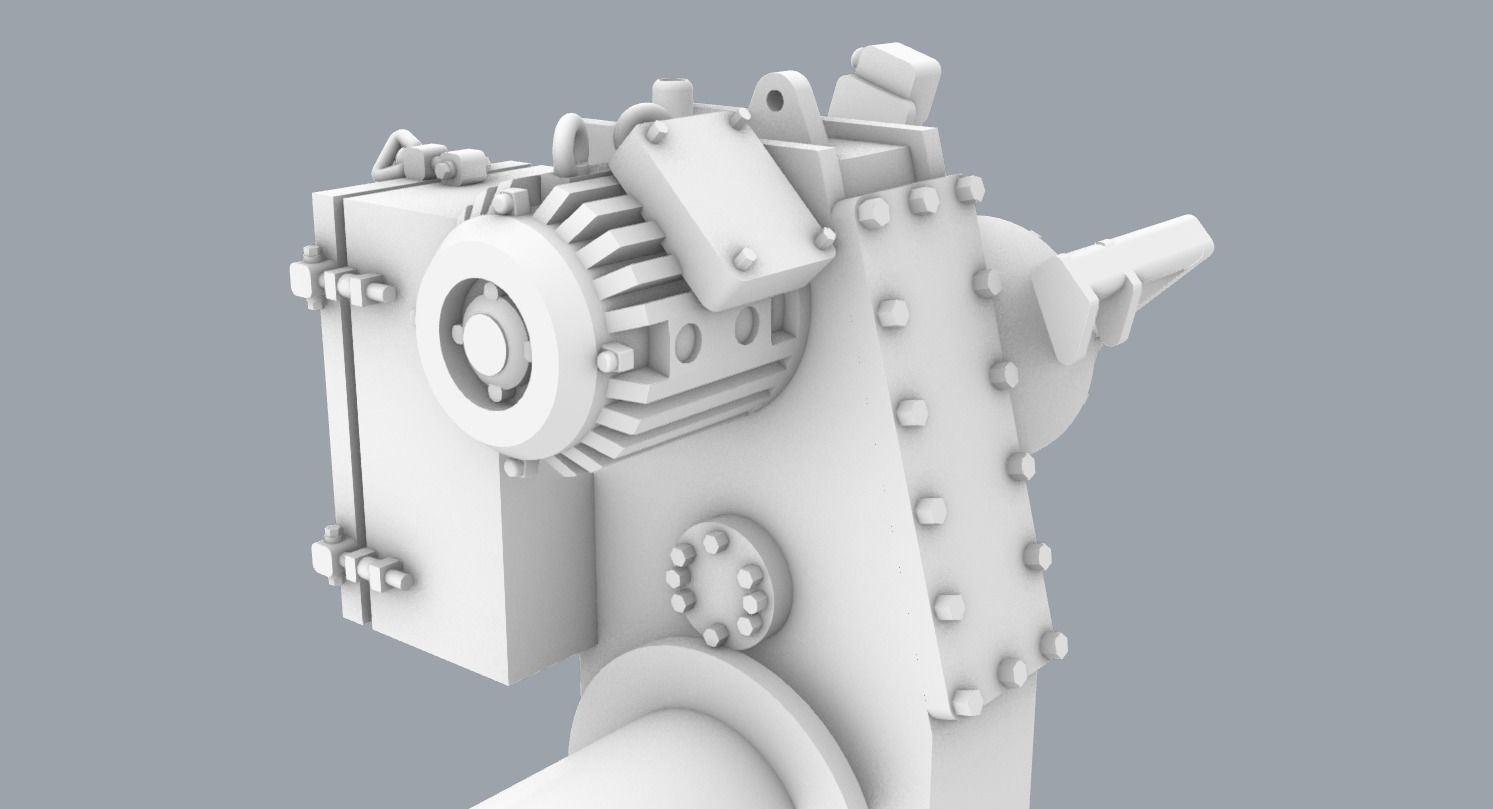 Boat Winches Set PM - 5 Winch Models 3D print model_48