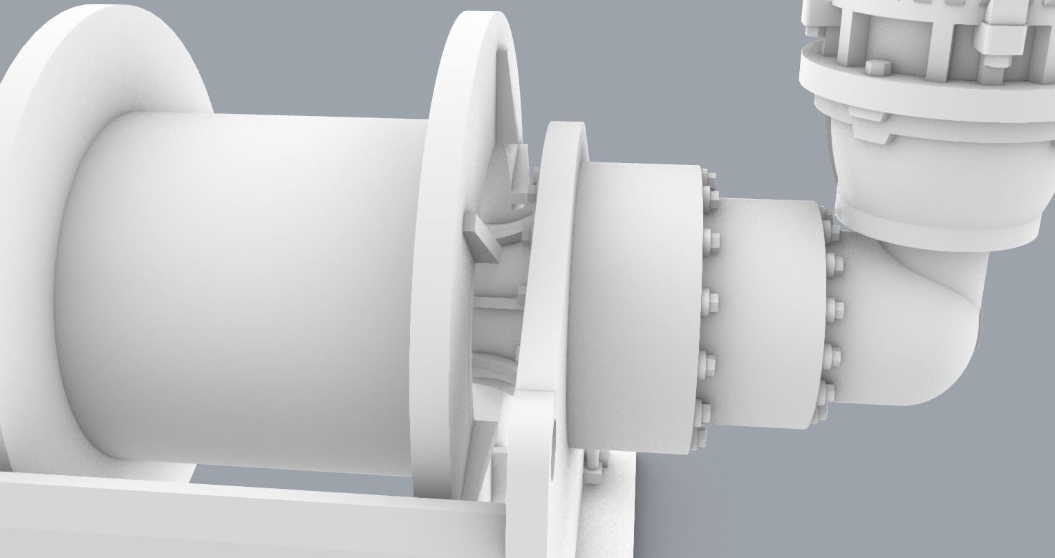 Boat Winches Set PM - 5 Winch Models 3D print model_38
