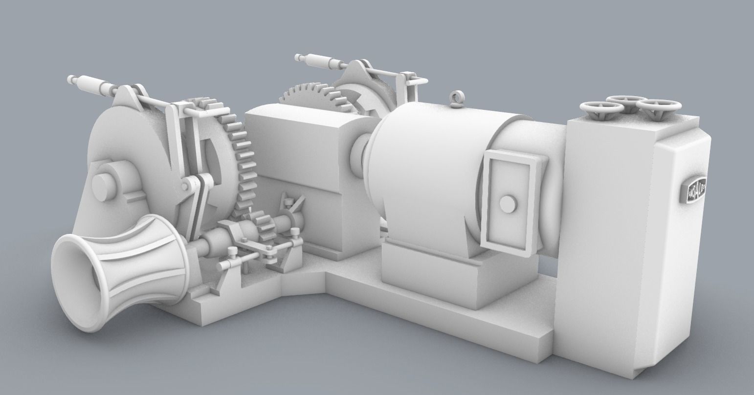 Boat Winches Set PM - 5 Winch Models 3D print model_2