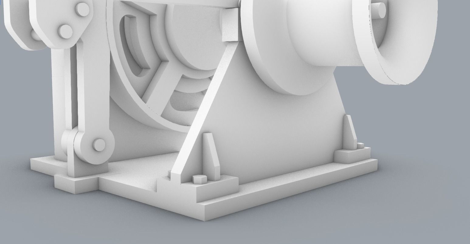 Boat Winches Set PM - 5 Winch Models 3D print model_64