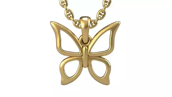 Butterfly pendant V2