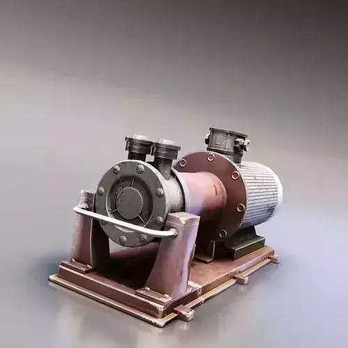 Water Pump Low-poly 3D model
