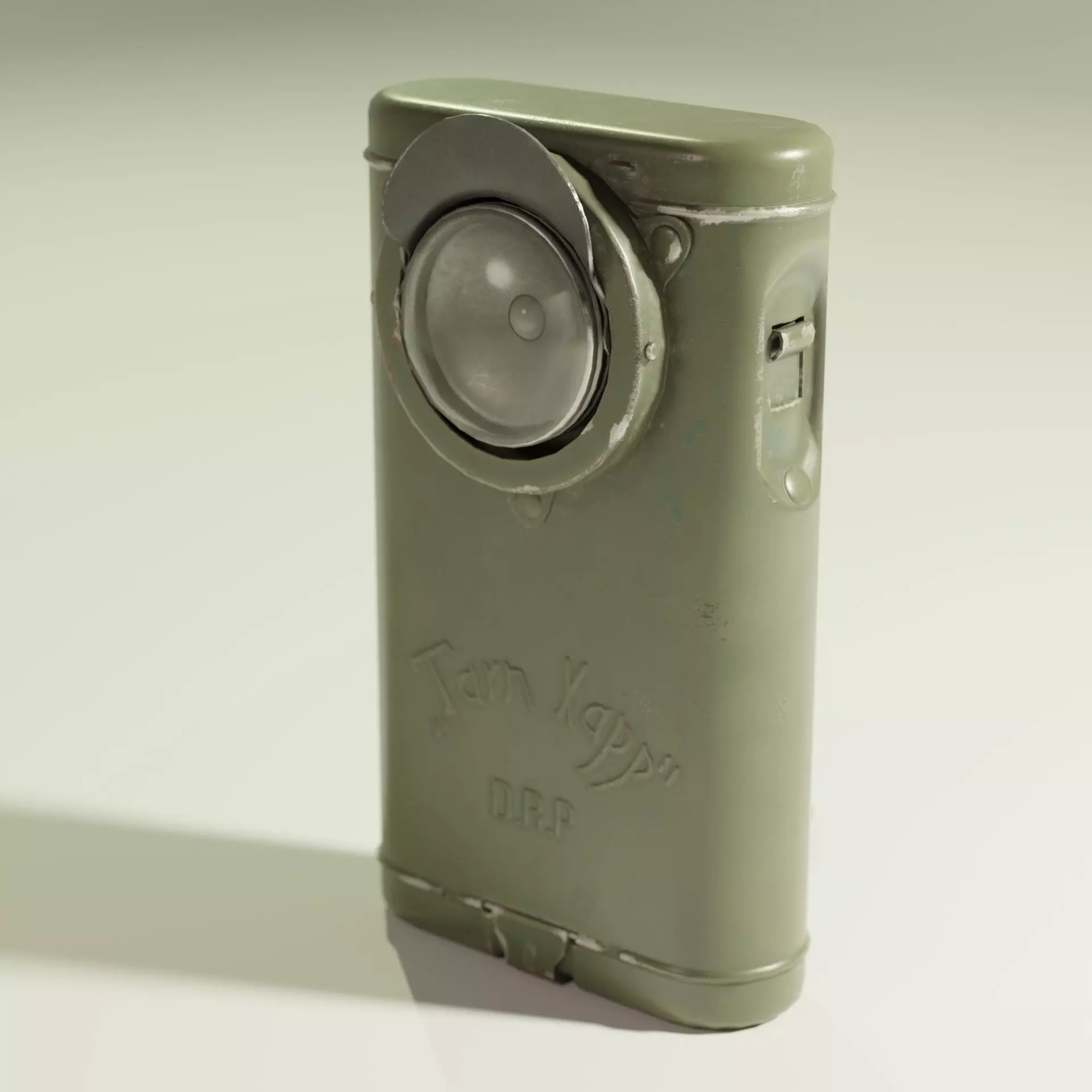 WW1 German Belt Lamp Low-poly 3D model_0