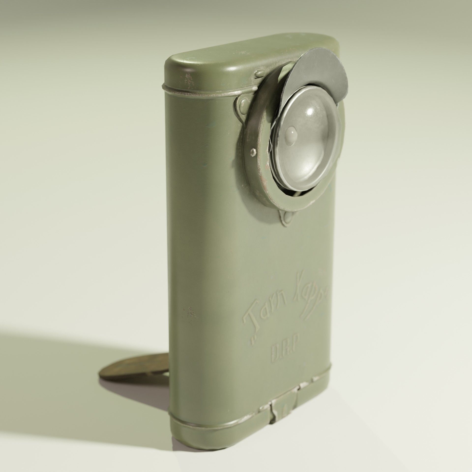 WW1 German Belt Lamp Low-poly 3D model_2