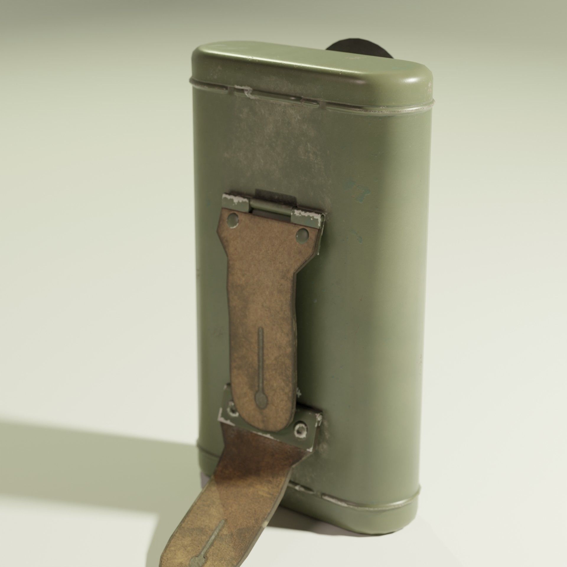 WW1 German Belt Lamp Low-poly 3D model_4