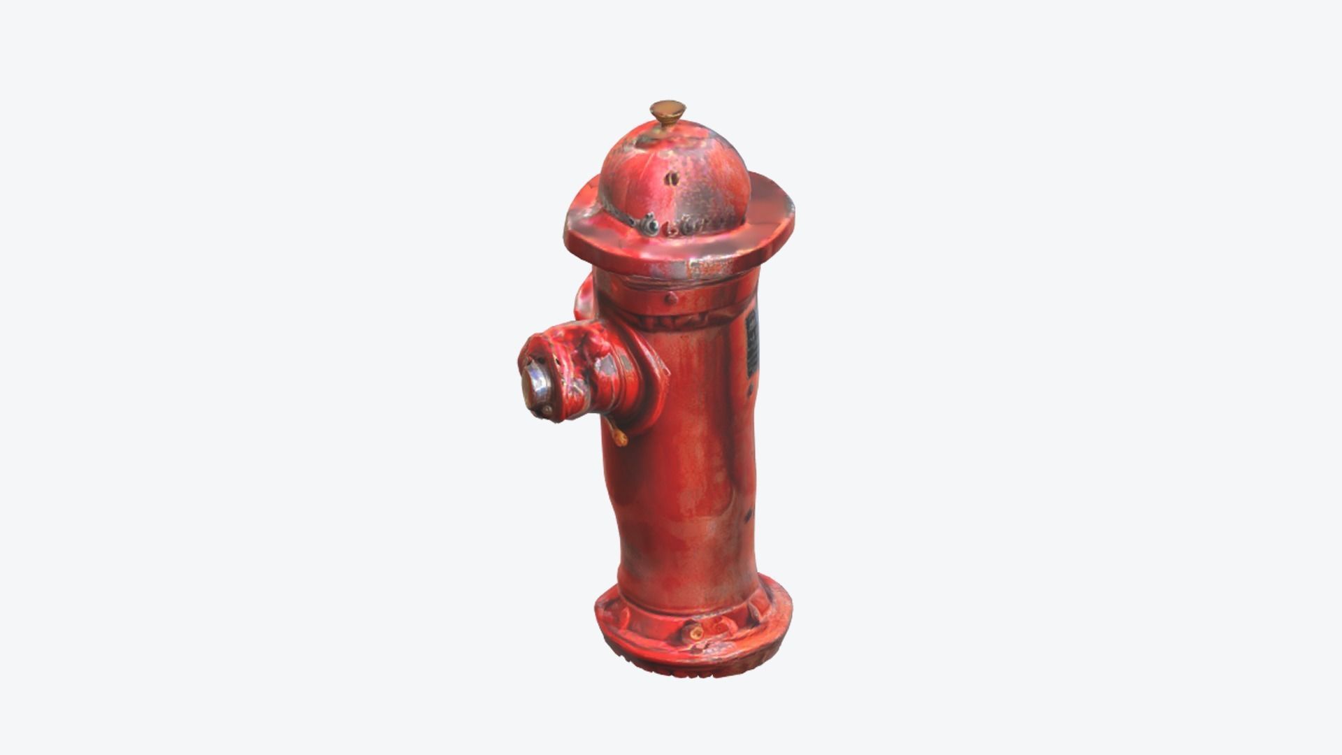 Fire Hydrant Fireplug 3D model_2