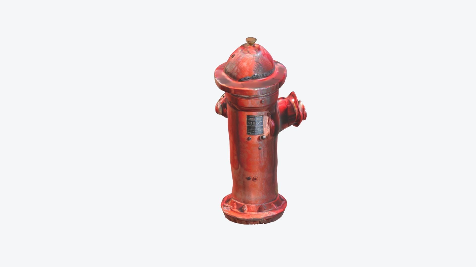 Fire Hydrant Fireplug 3D model_3