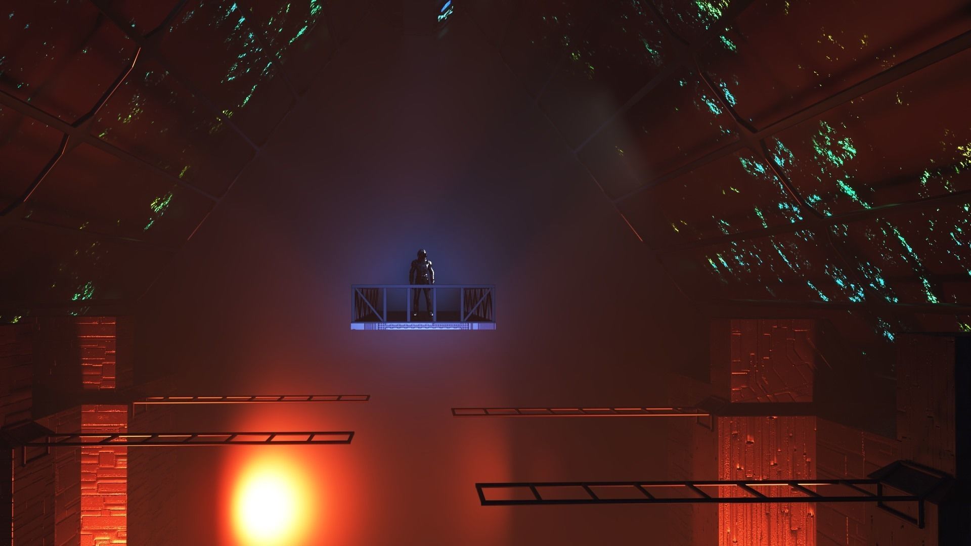 Sci-fi Spaceship interior 3D model_2