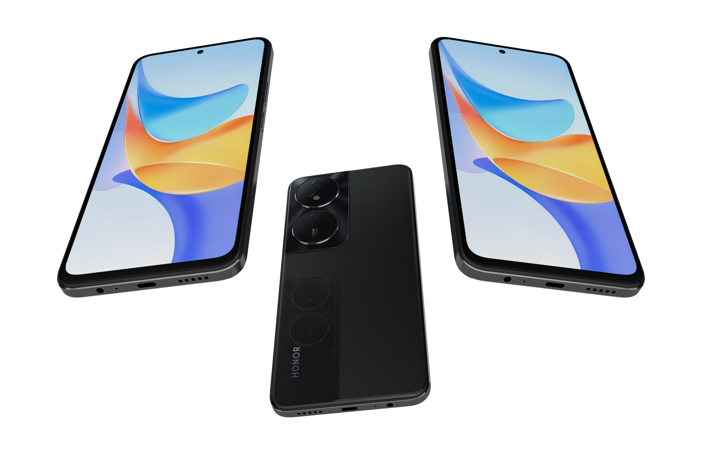 Honor Play 50 Plus Back 3D model_2