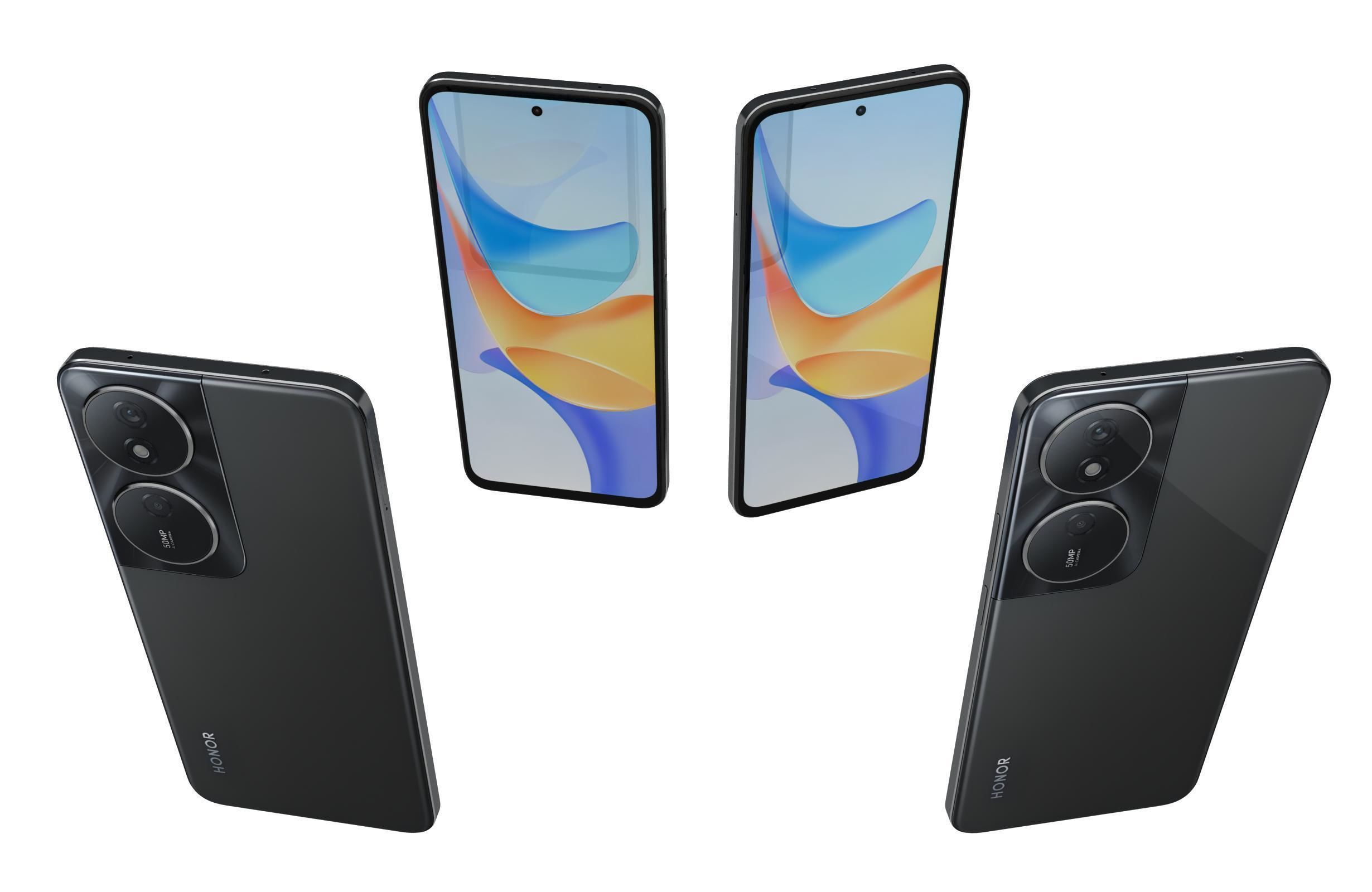 Honor Play 50 Plus Back 3D model_3