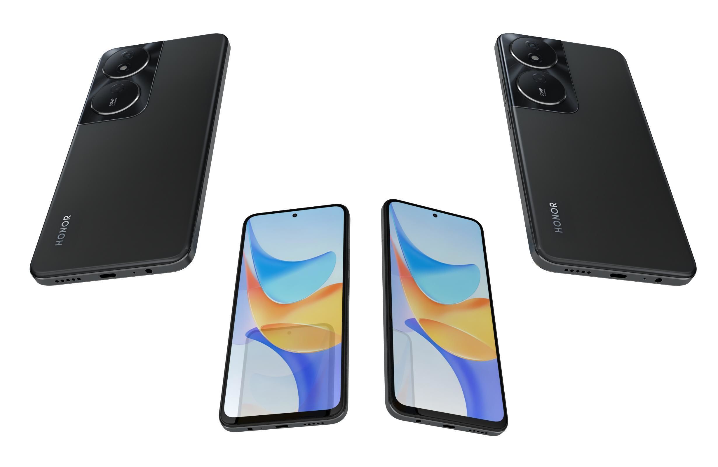 Honor Play 50 Plus Back 3D model_4