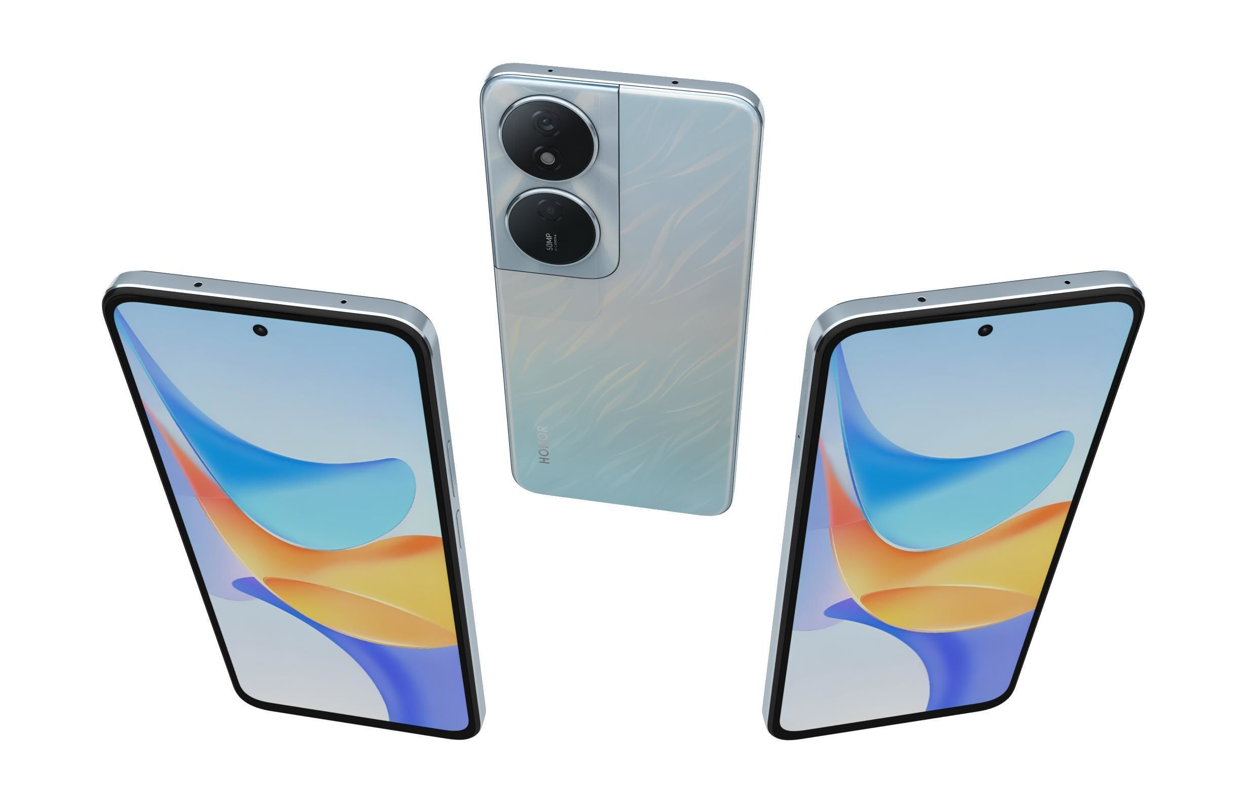 Honor Play 50 Plus Blue 3D model_1