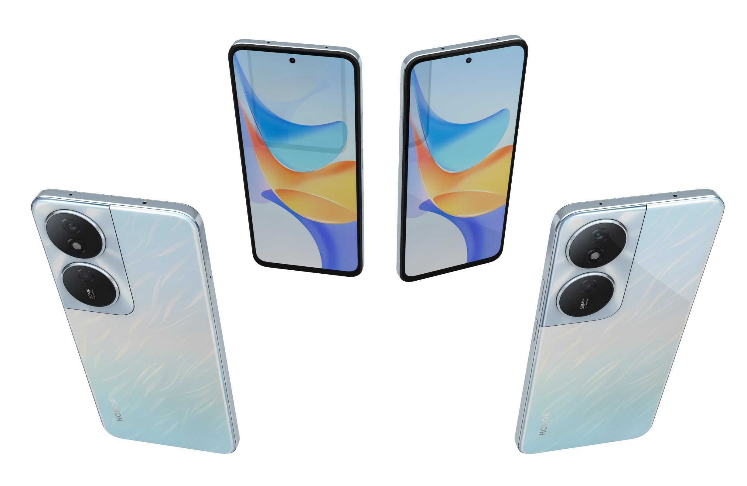 Honor Play 50 Plus Blue 3D model_4