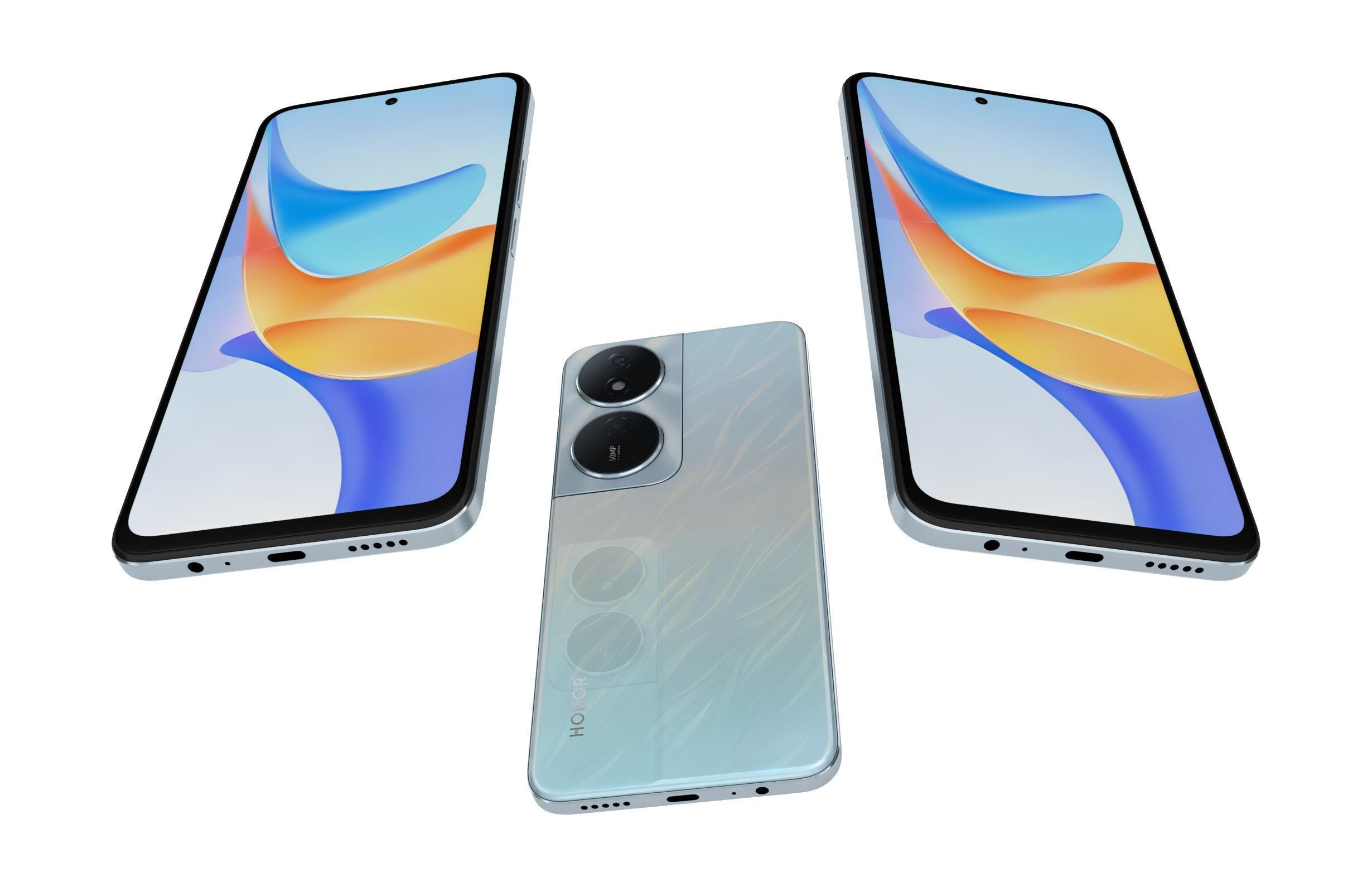 Honor Play 50 Plus Blue 3D model_2