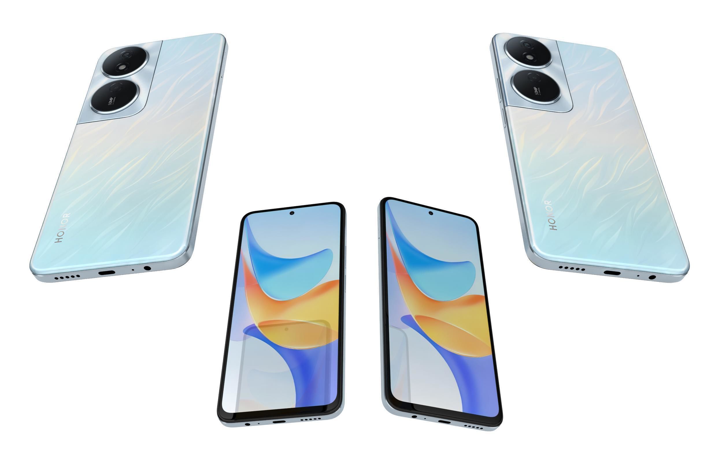 Honor Play 50 Plus Blue 3D model_5