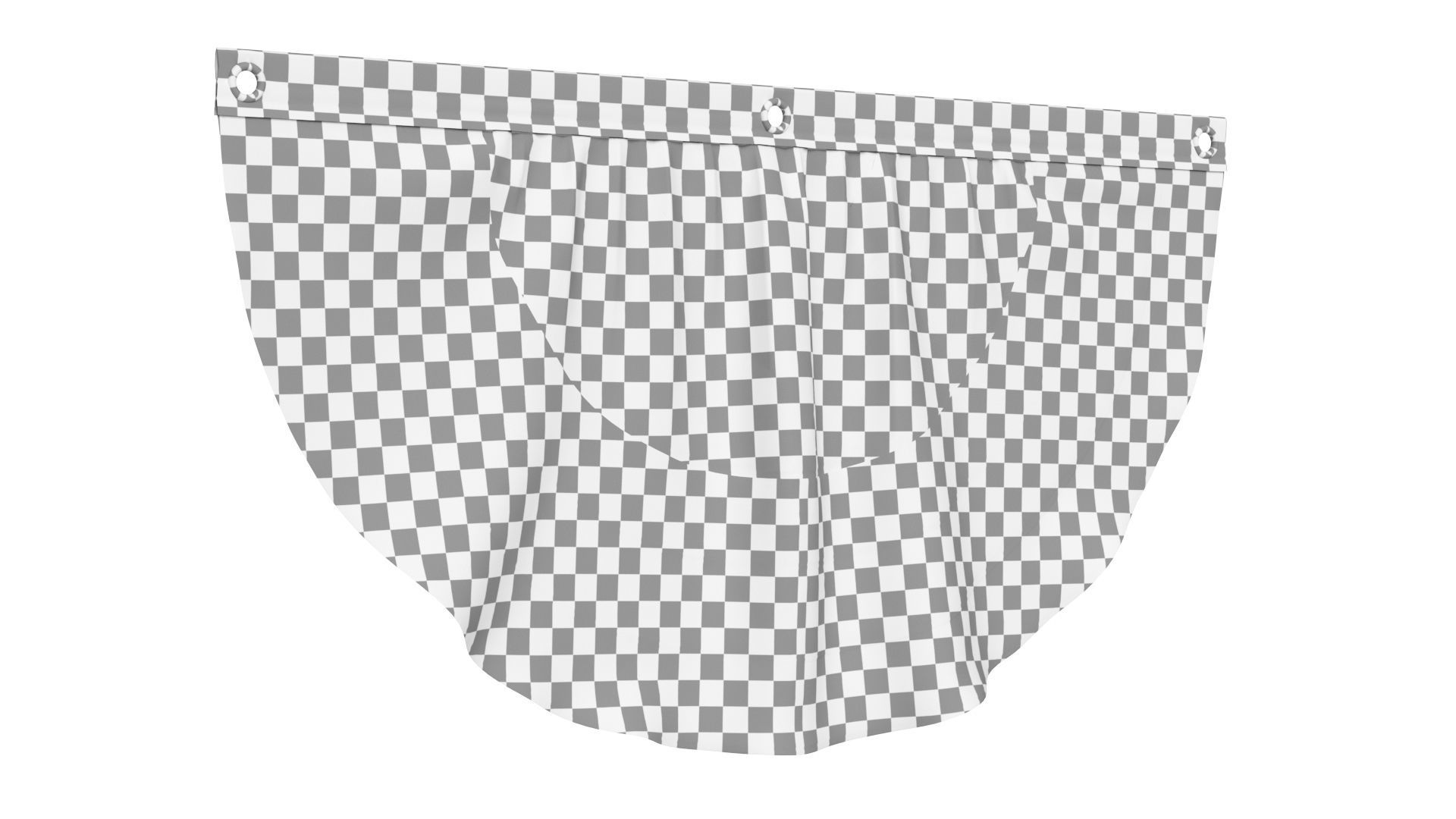 Halloween Pumpkins Bunting Flag Banner 3D model_7