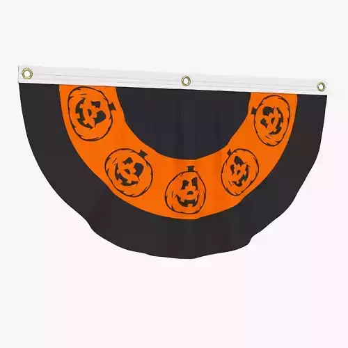 Halloween Pumpkins Bunting Flag Banner