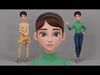 Teen Girl Rig 3D model_1
