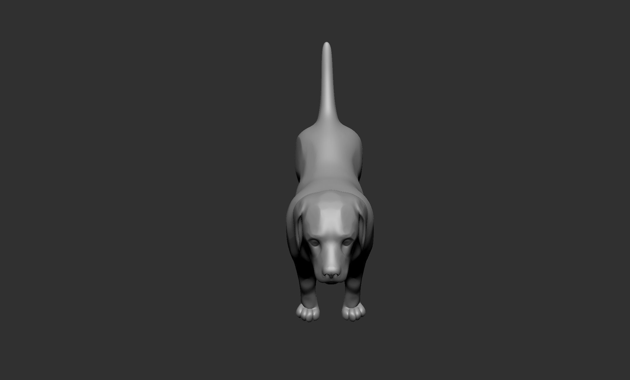 Dog figurine 3D print model_11