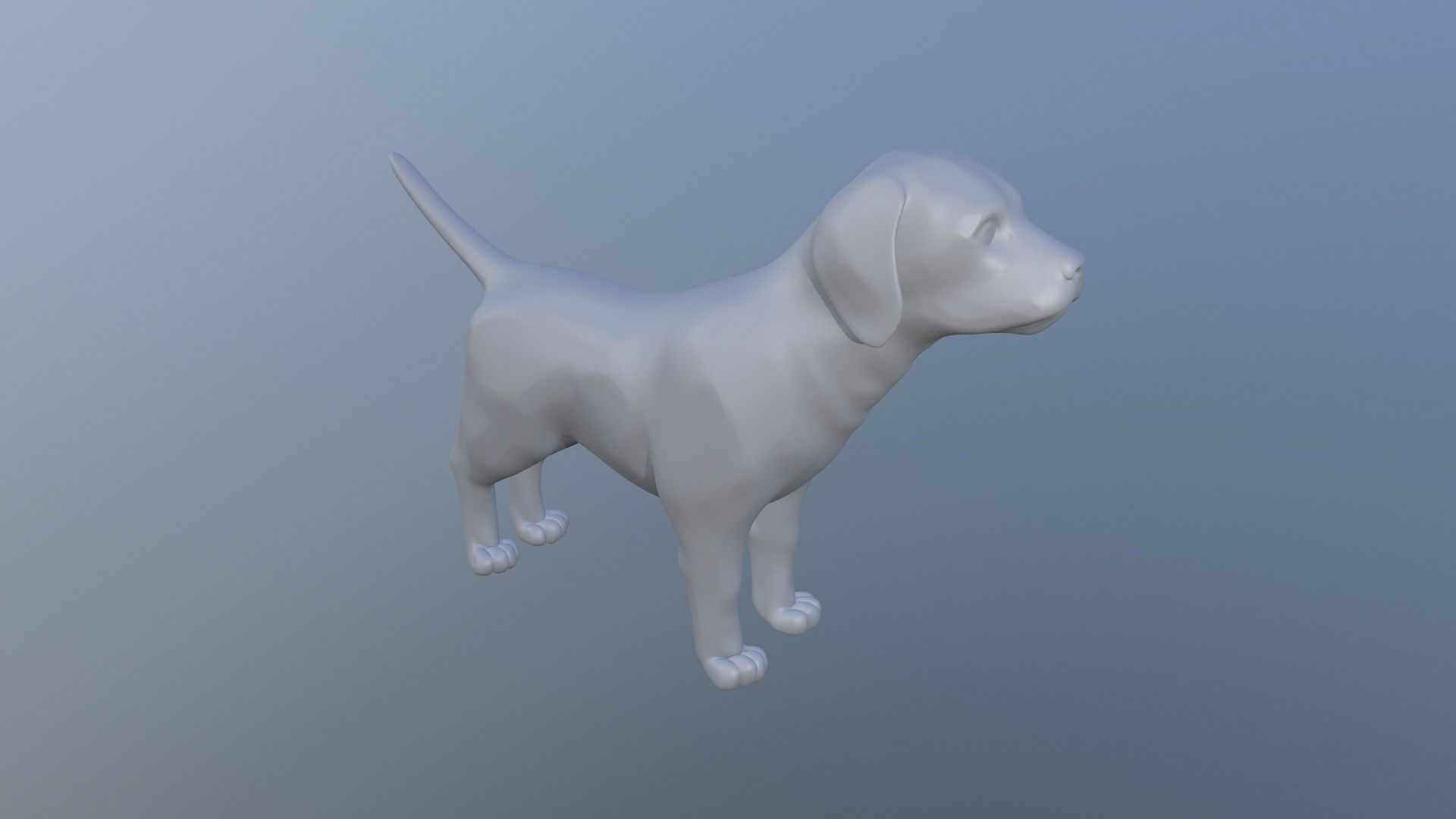 Dog figurine 3D print model_17