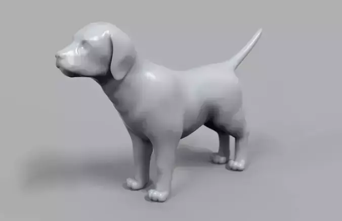 Dog figurine 3D print model
