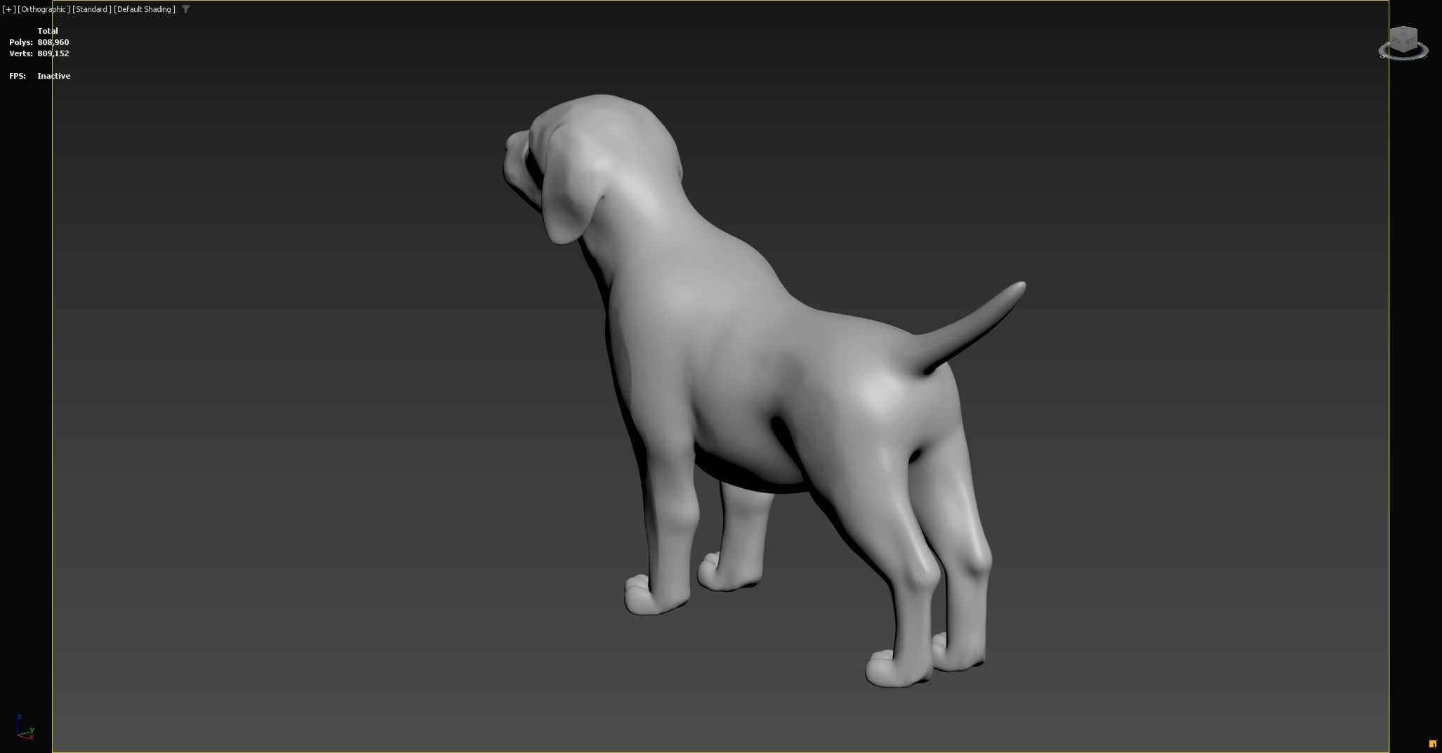 Dog figurine 3D print model_15
