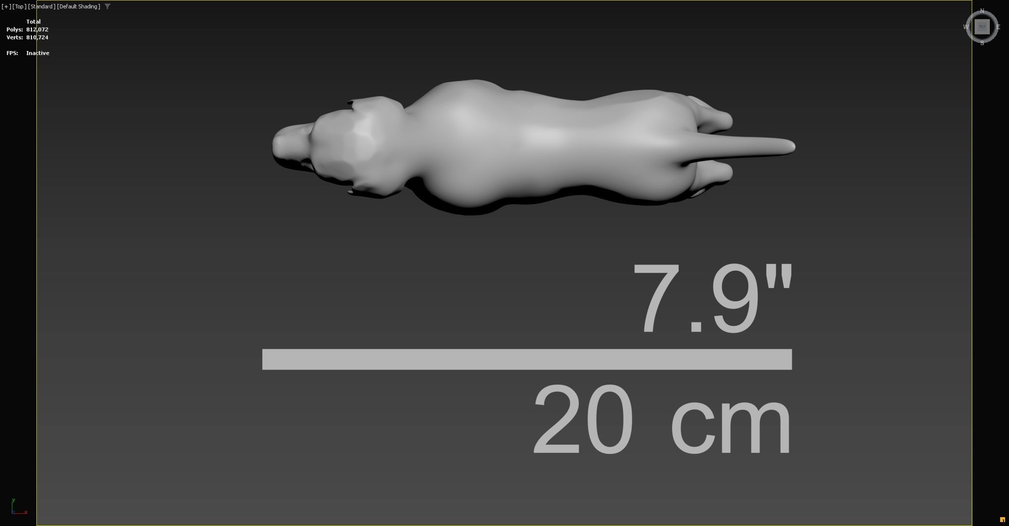 Dog figurine 3D print model_16