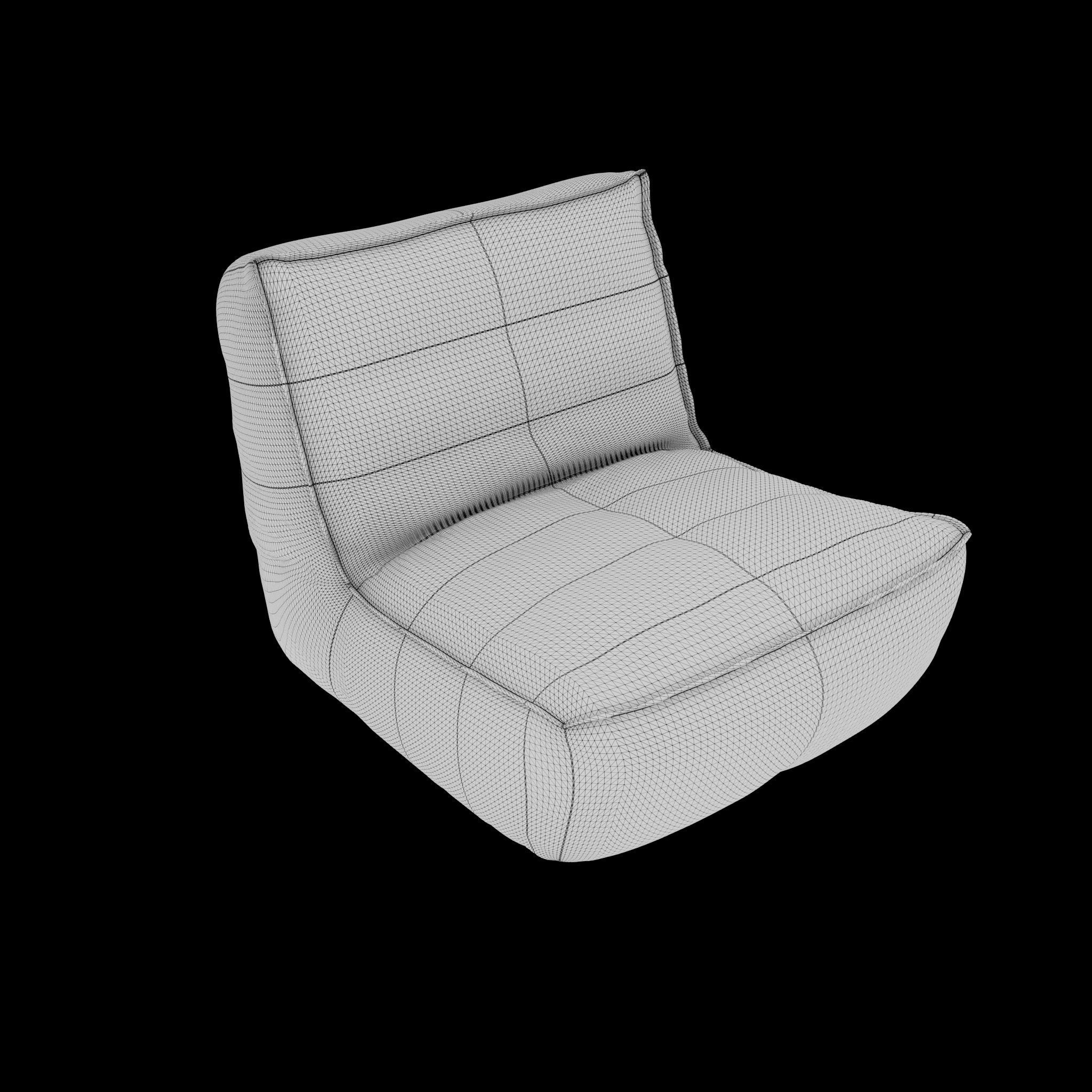 Bean Bag 3D model_1