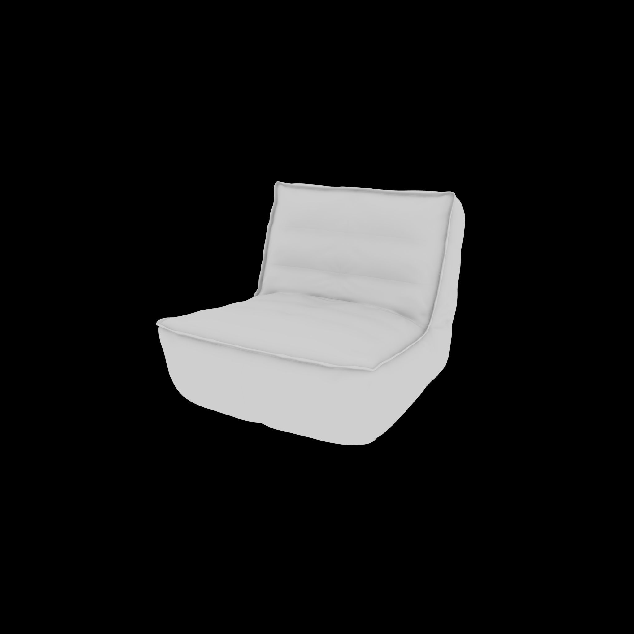 Bean Bag 3D model_4