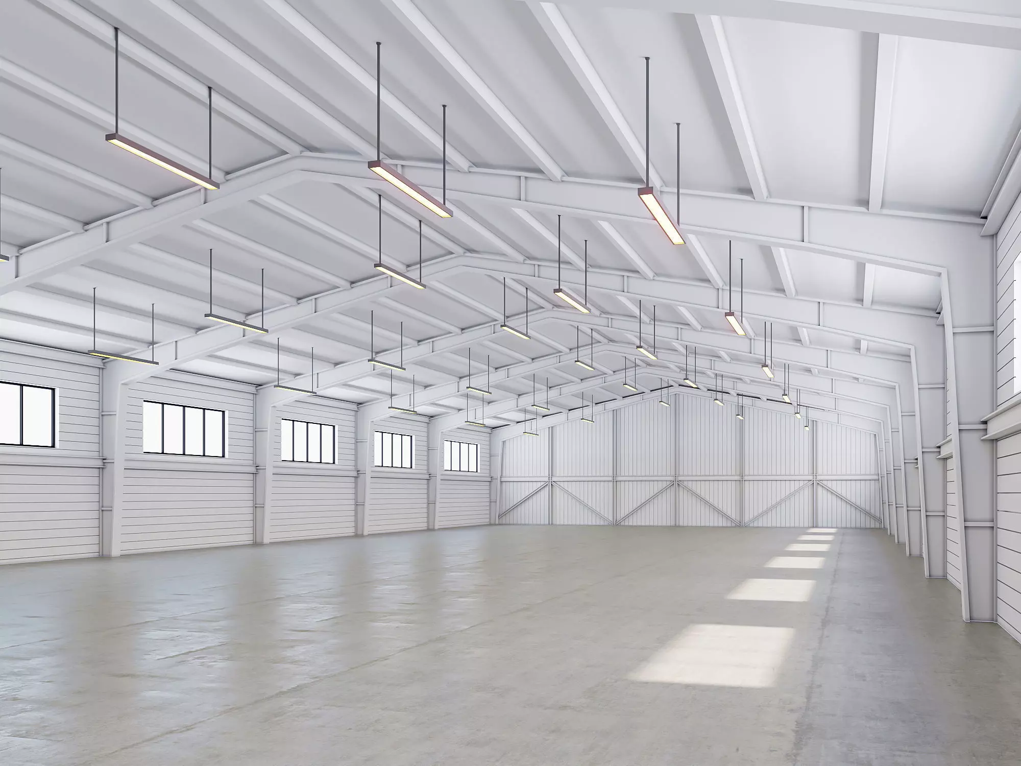 low poly warehouse 15 Low-poly 3D model_0