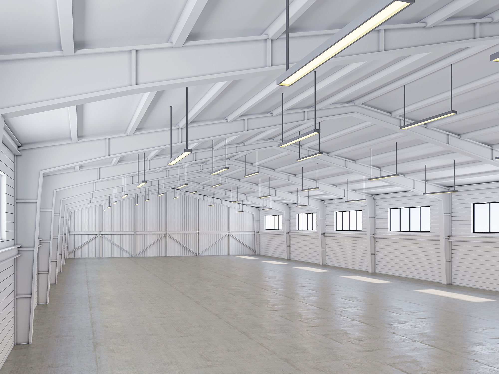 low poly warehouse 15 Low-poly 3D model_2