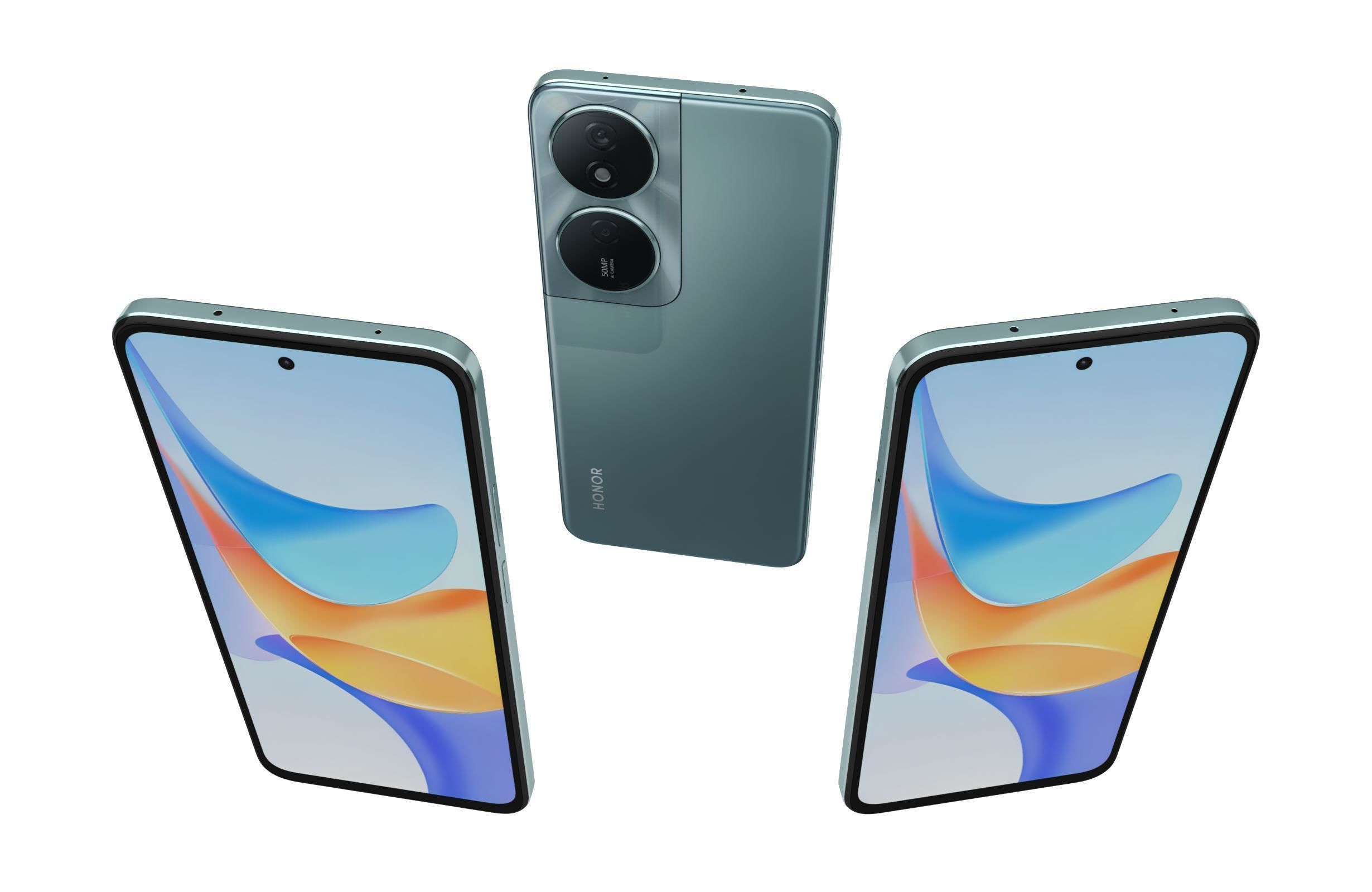 Honor Play 50 Plus Green 3D model_2