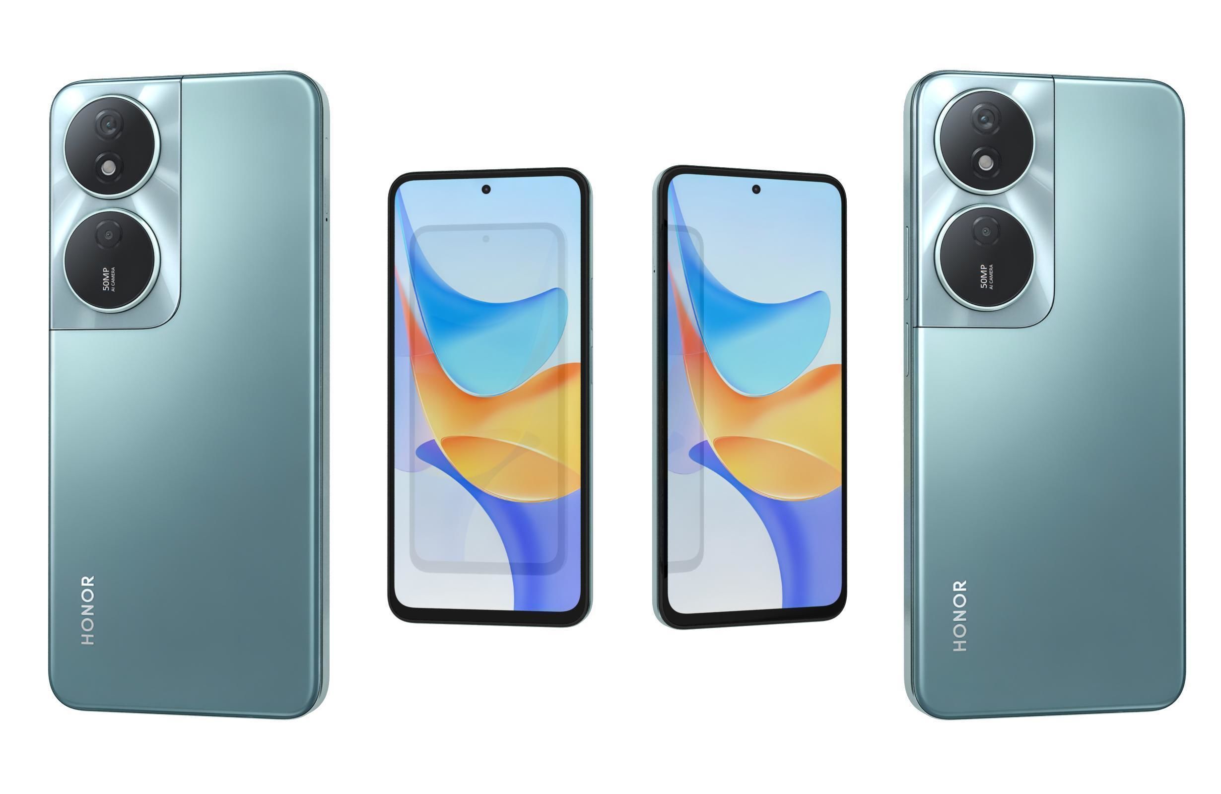 Honor Play 50 Plus Green 3D model_6