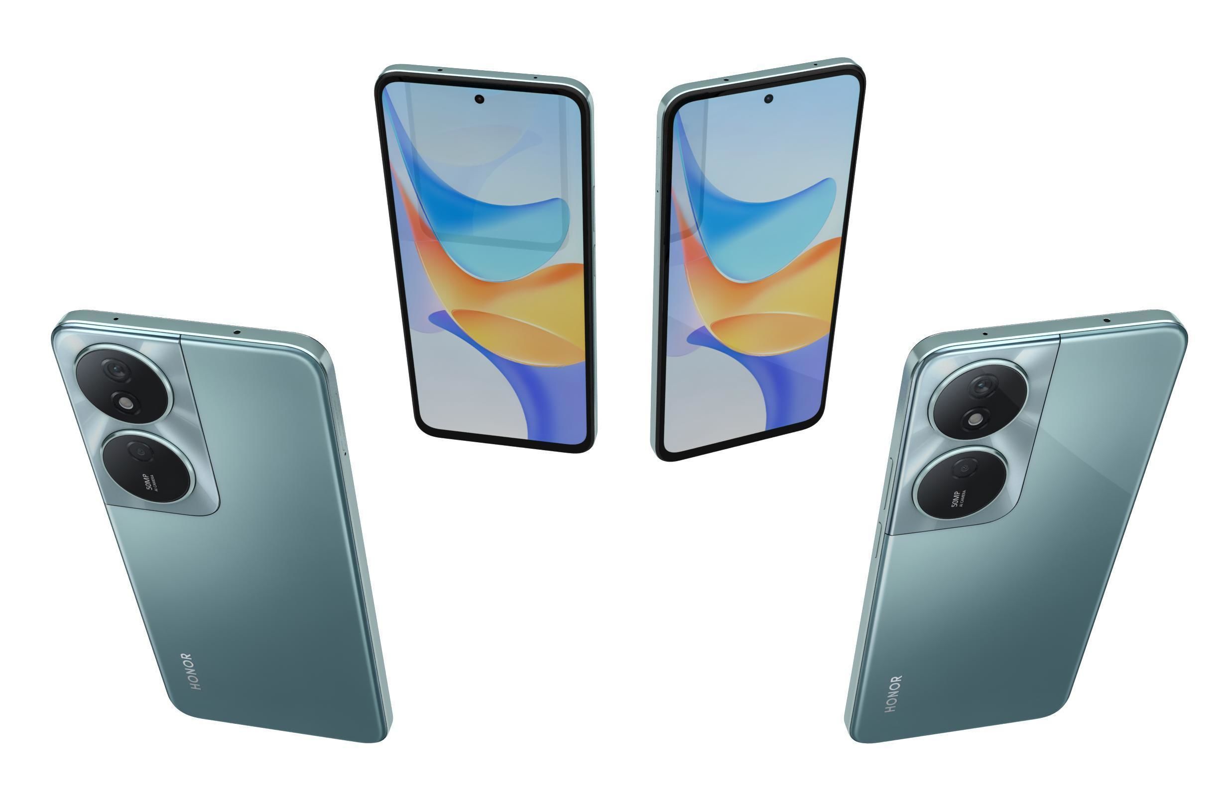 Honor Play 50 Plus Green 3D model_9