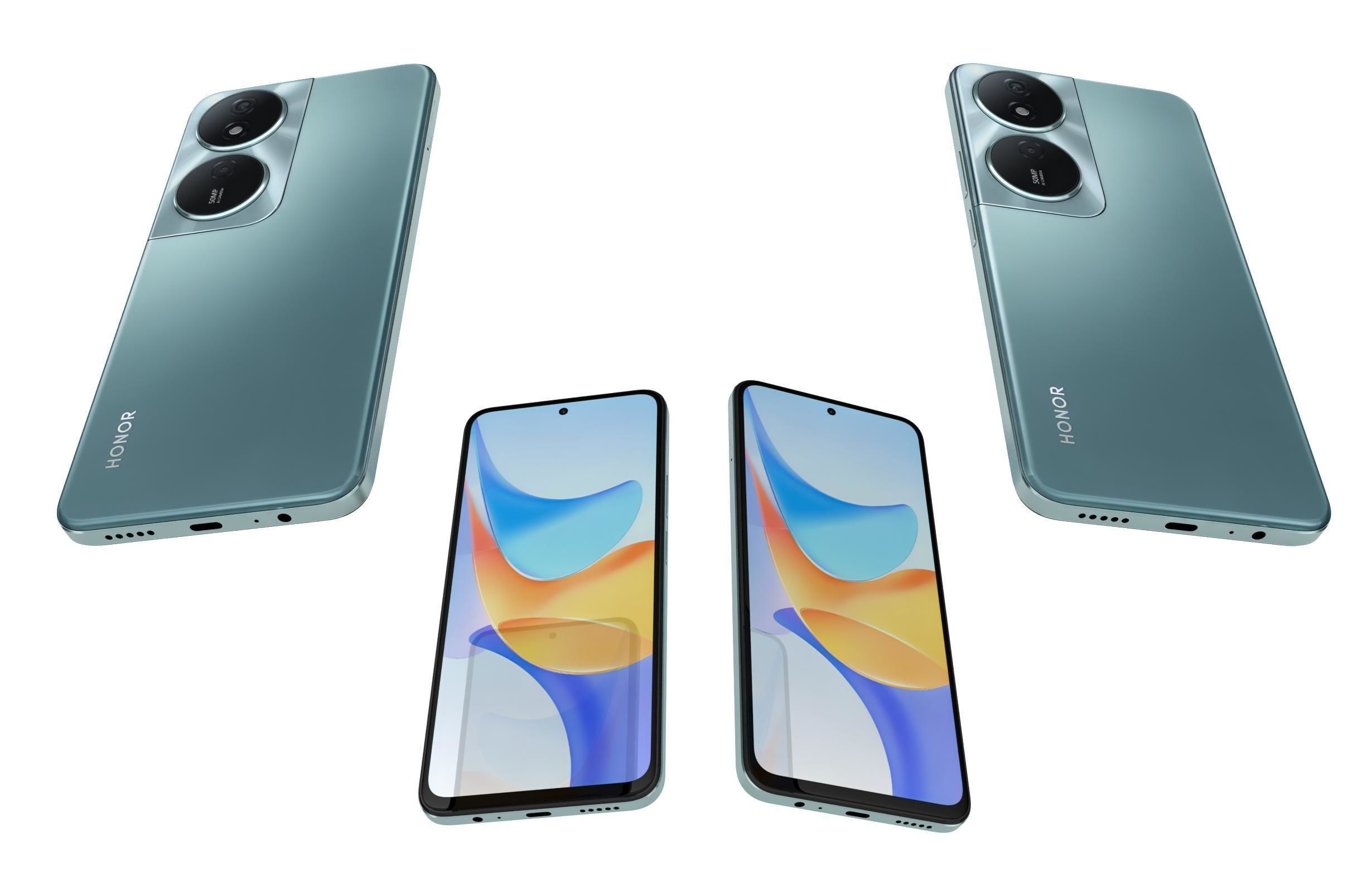 Honor Play 50 Plus Green 3D model_3