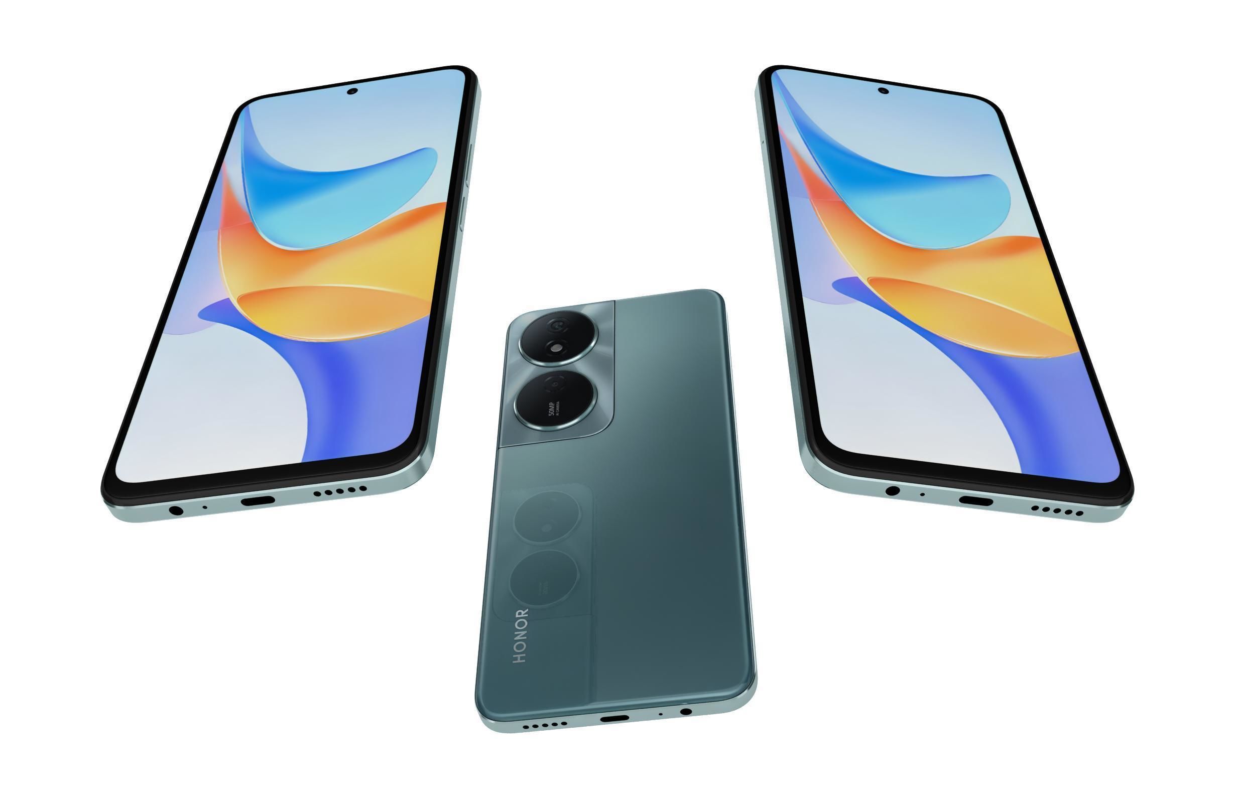 Honor Play 50 Plus Green 3D model_1