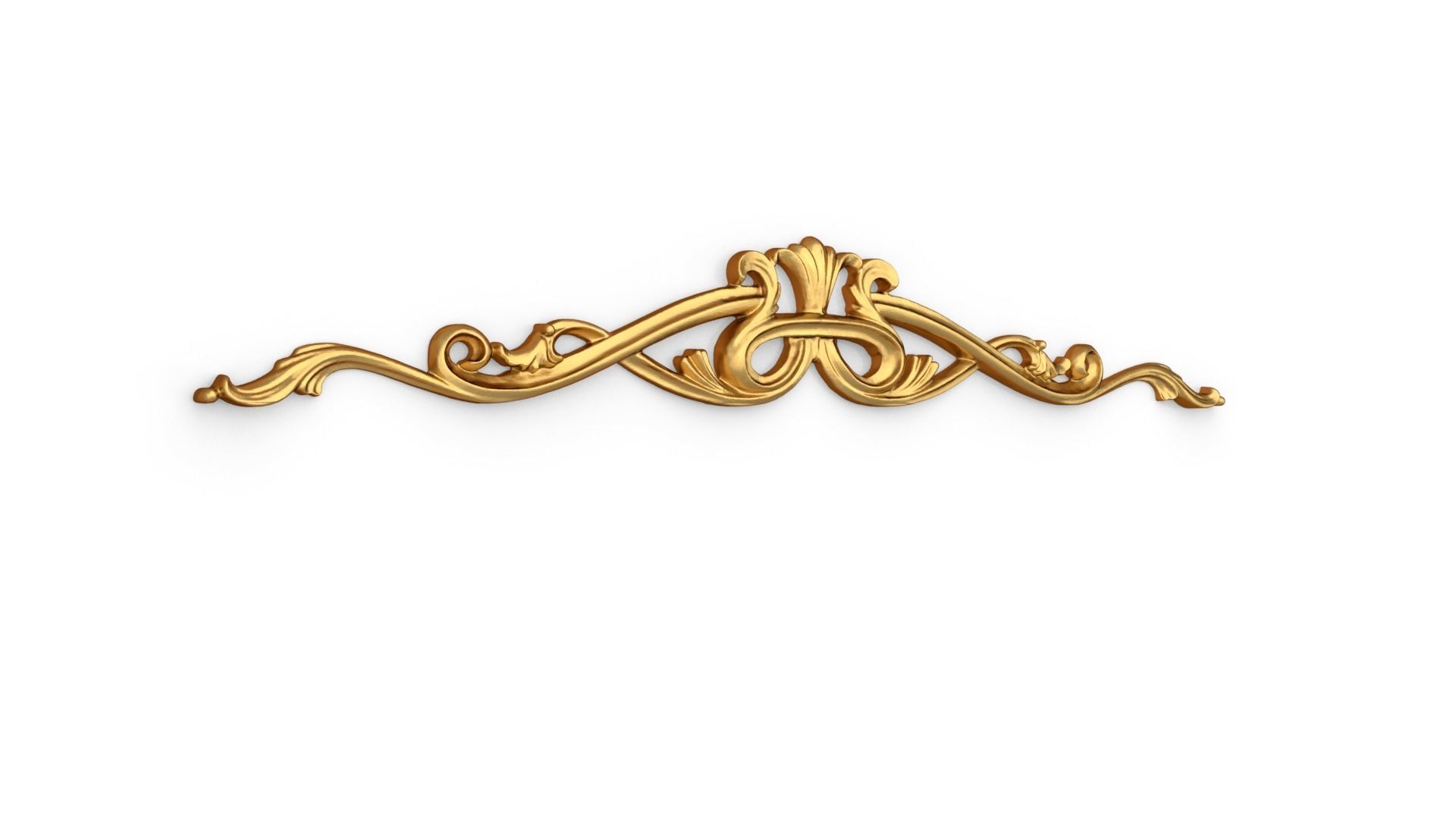 Classic carved decor ornament 367 3D model_1