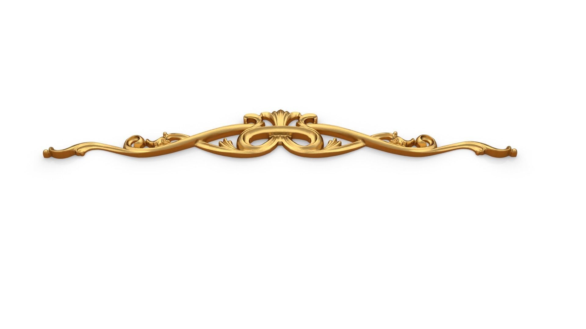 Classic carved decor ornament 367 3D model_3