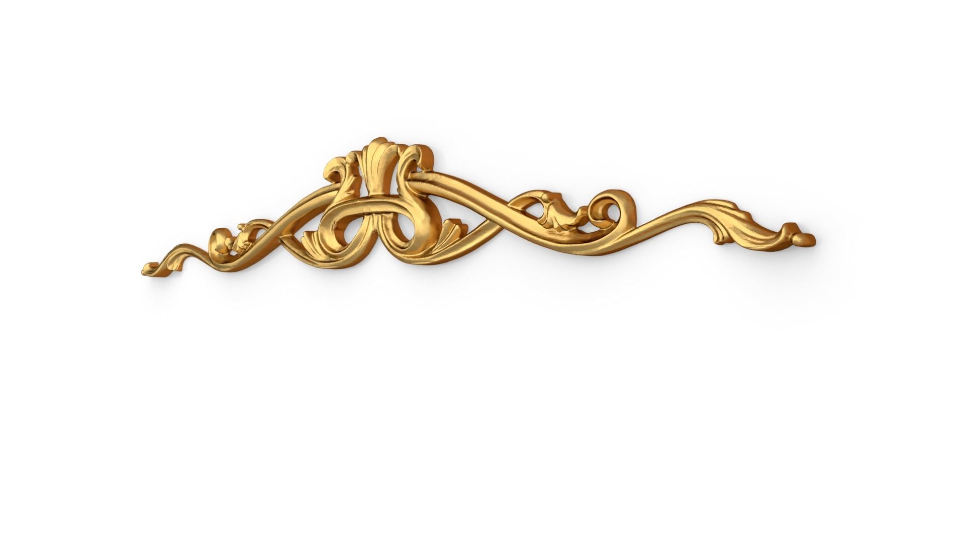 Classic carved decor ornament 367 3D model_2