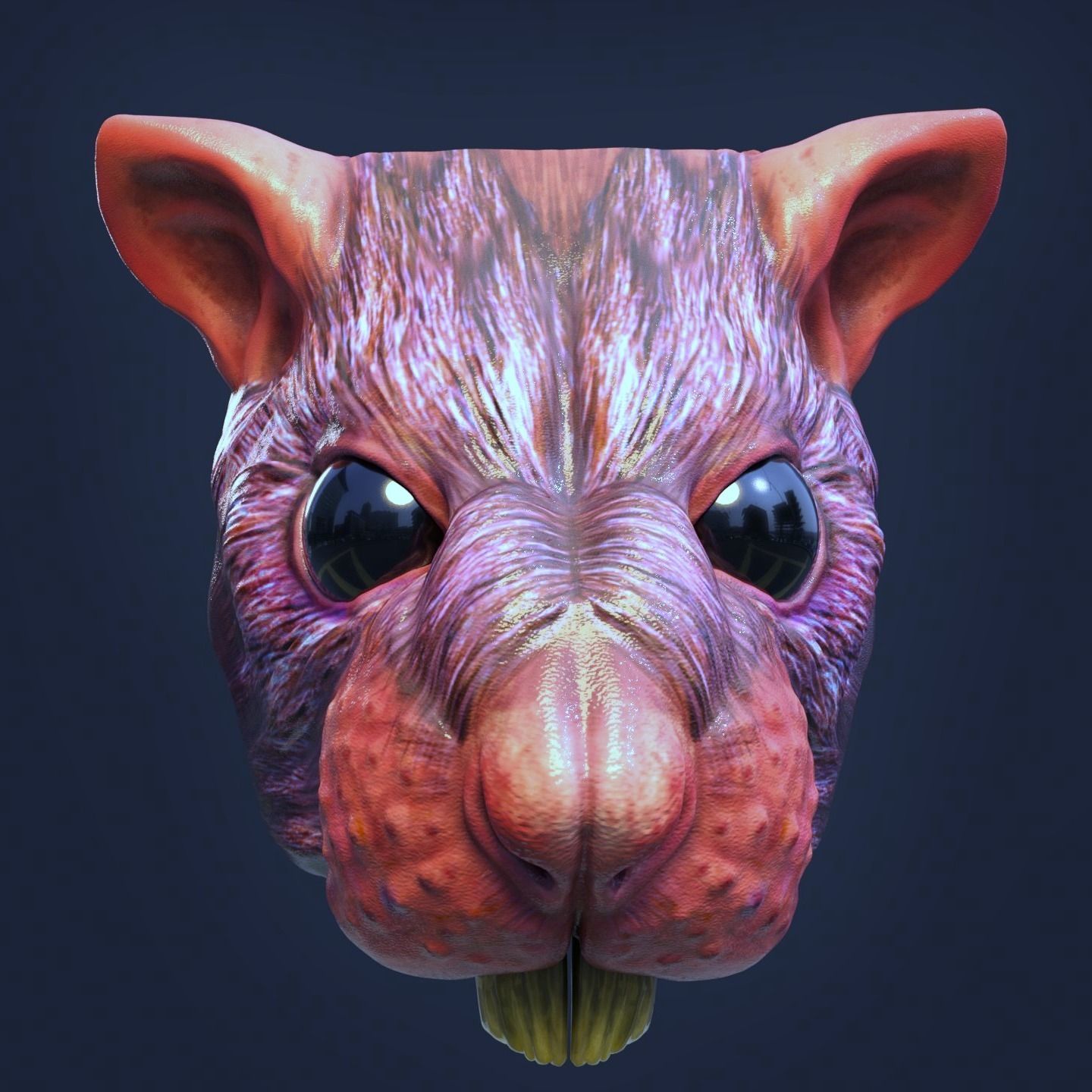 RAT MASK 3D print model_2