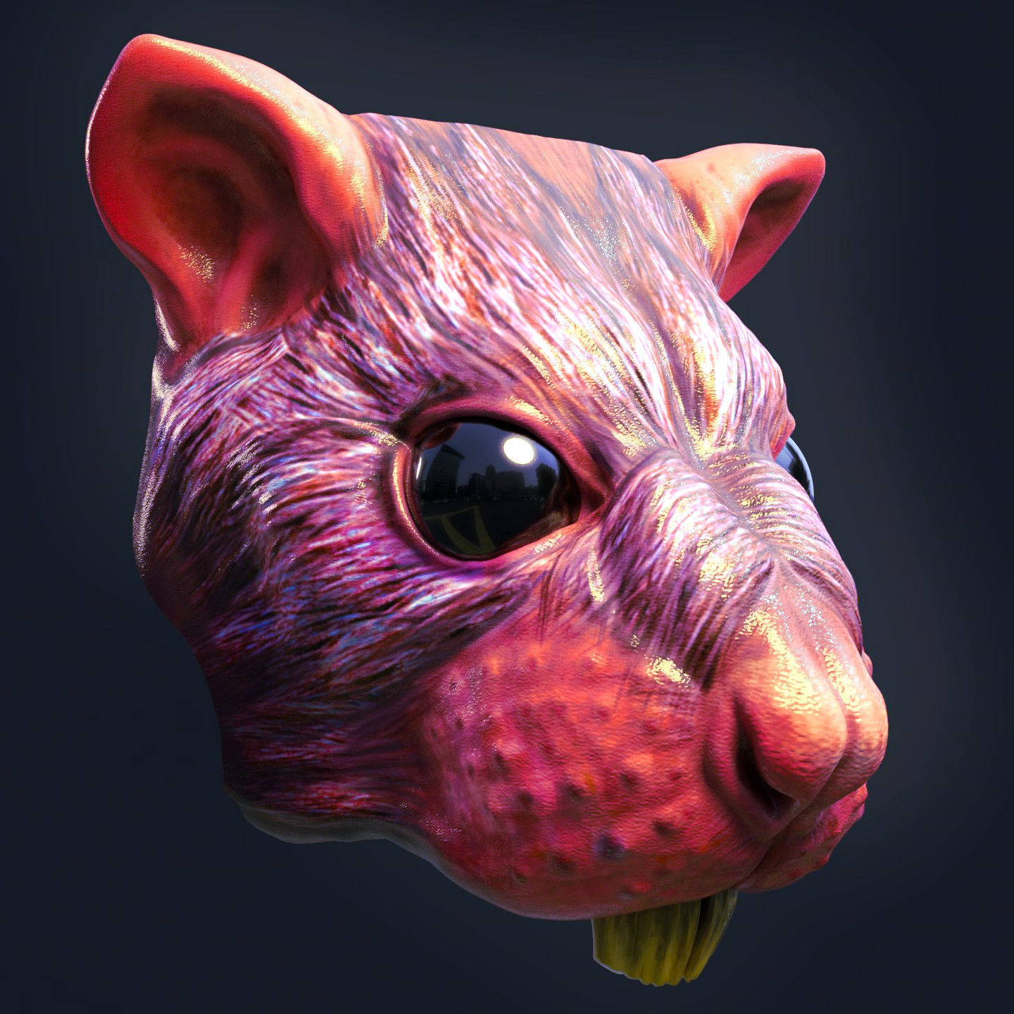RAT MASK 3D print model_1