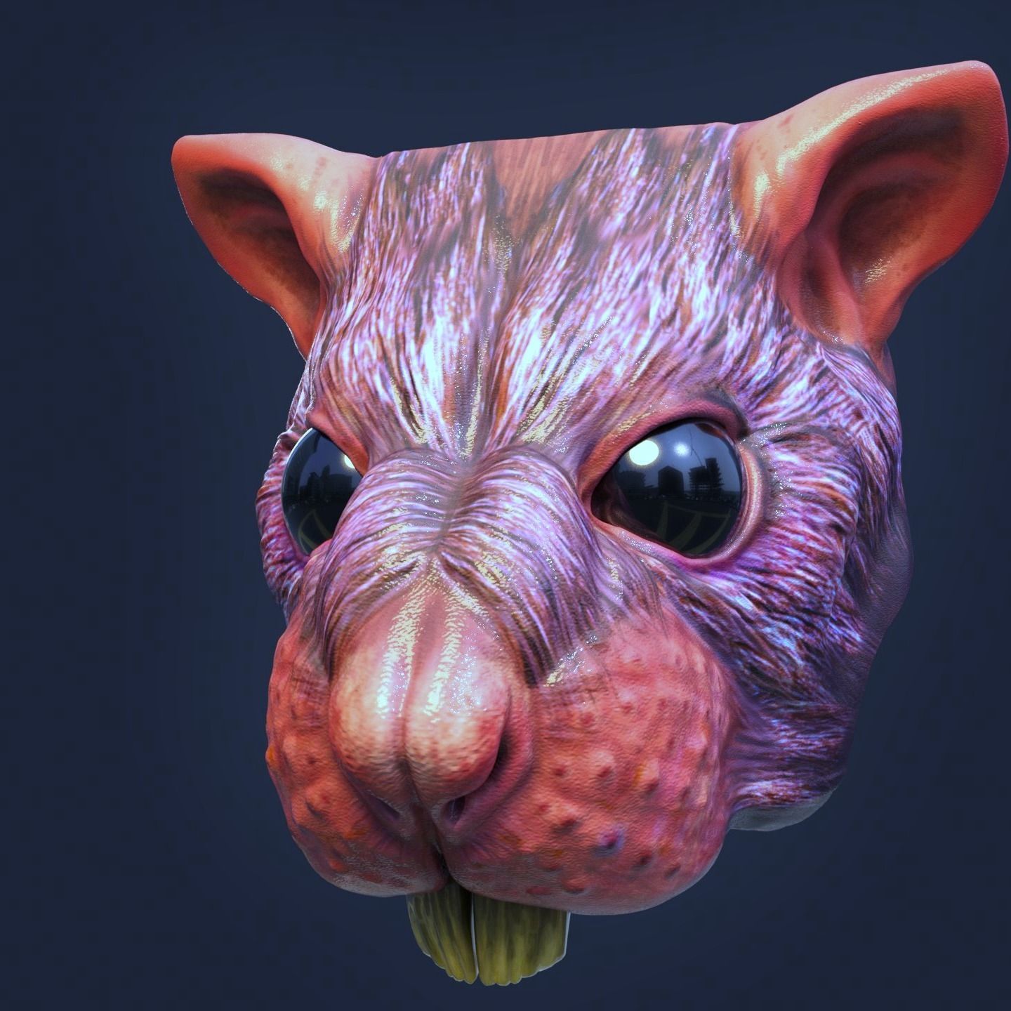 RAT MASK 3D print model_3