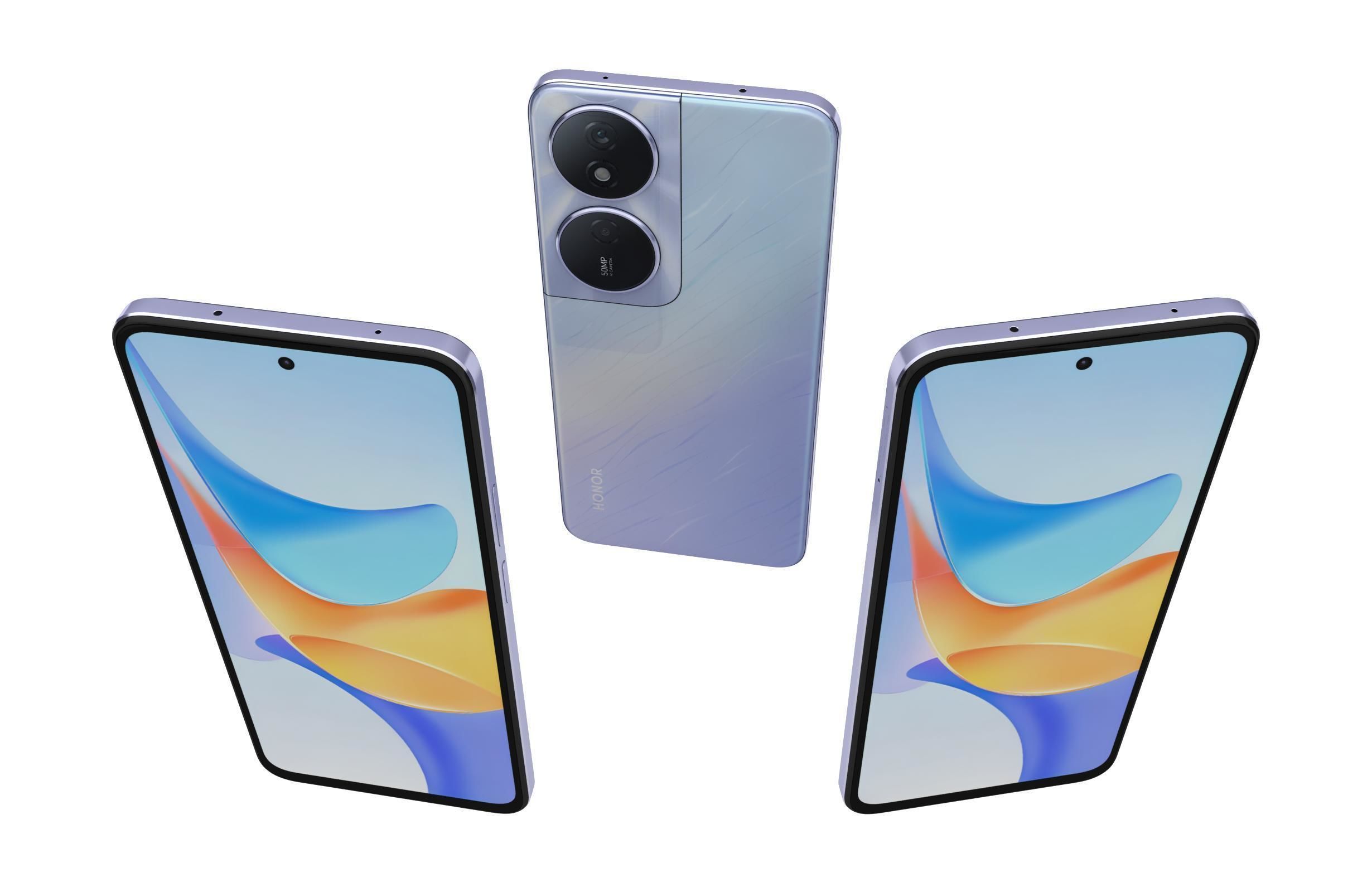 Honor Play 50 Plus Purple 3D model_1