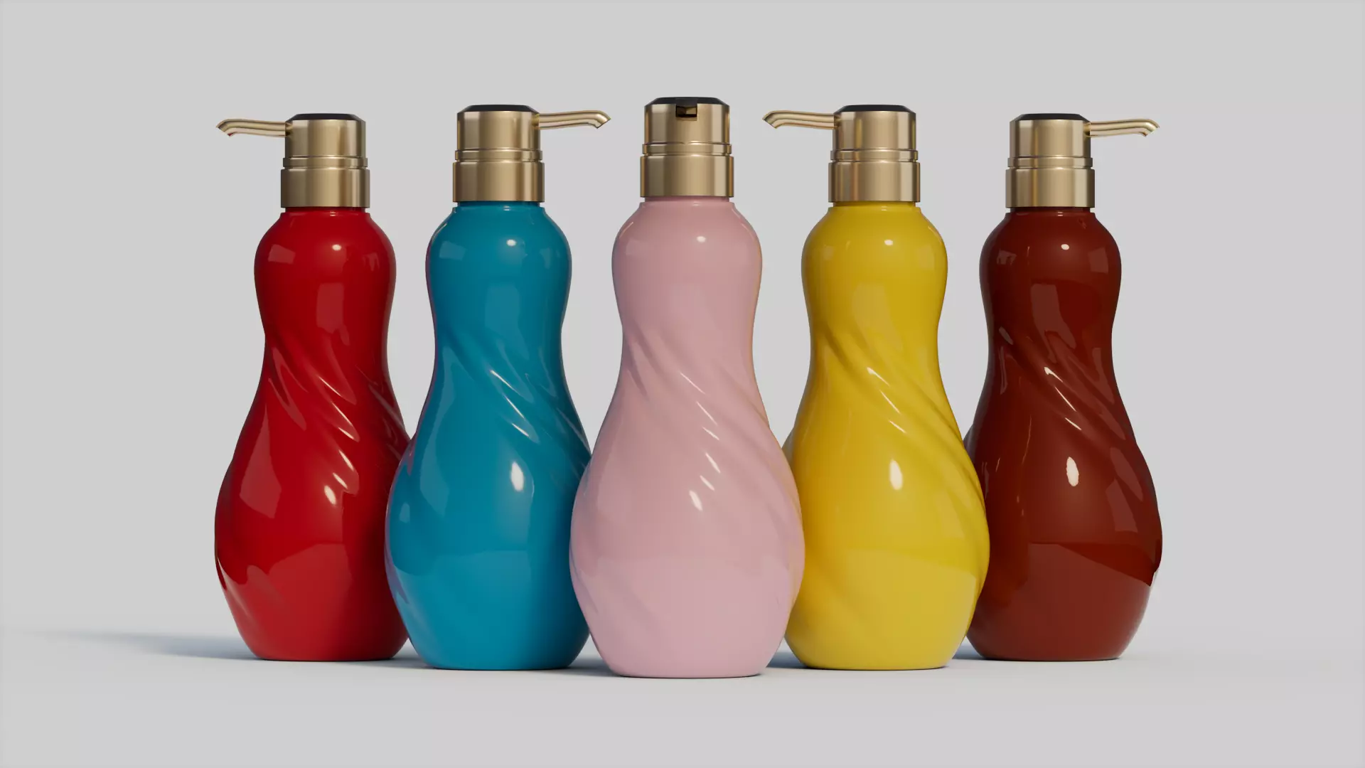 Liquid Bottle or Cosmetic or Shampoo plastic Bottle Free 3D model