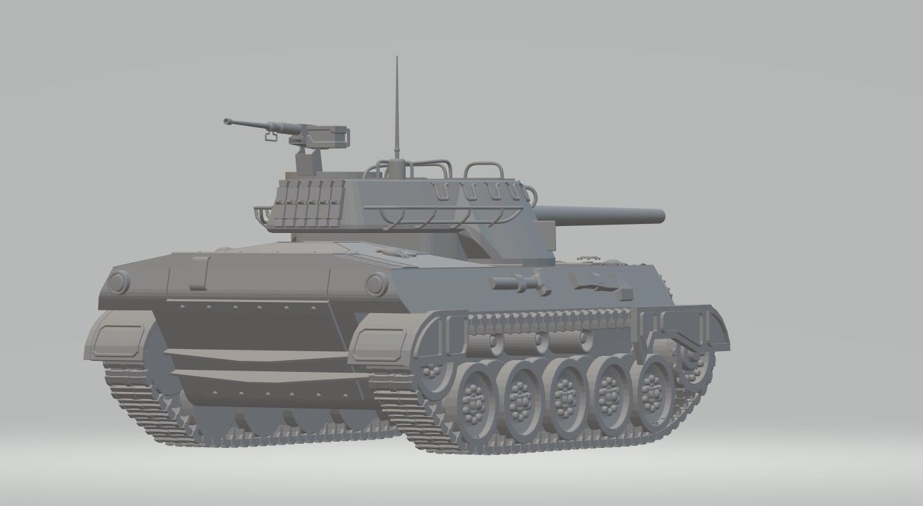 M18 HELLCAT TANK 3D print model_1