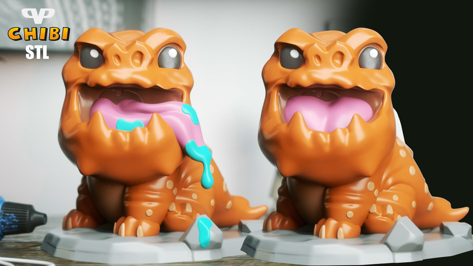 Baby Rancor Chibi STL for 3D Printing ChibiSTL 3DXM 3D print model_1