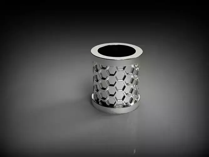 Honeycomb charm for 3D printing or CNC