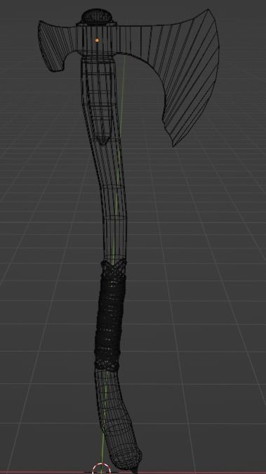 God Of War - Leviathan Axe Low Poly 3D model_8