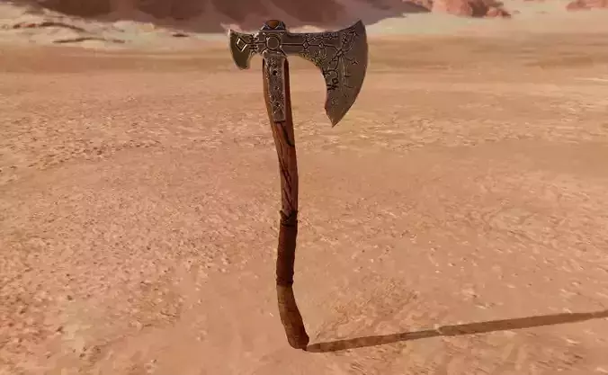 God Of War - Leviathan Axe Low Poly 3D model God Of War - Leviathan Axe Low Poly 3D model